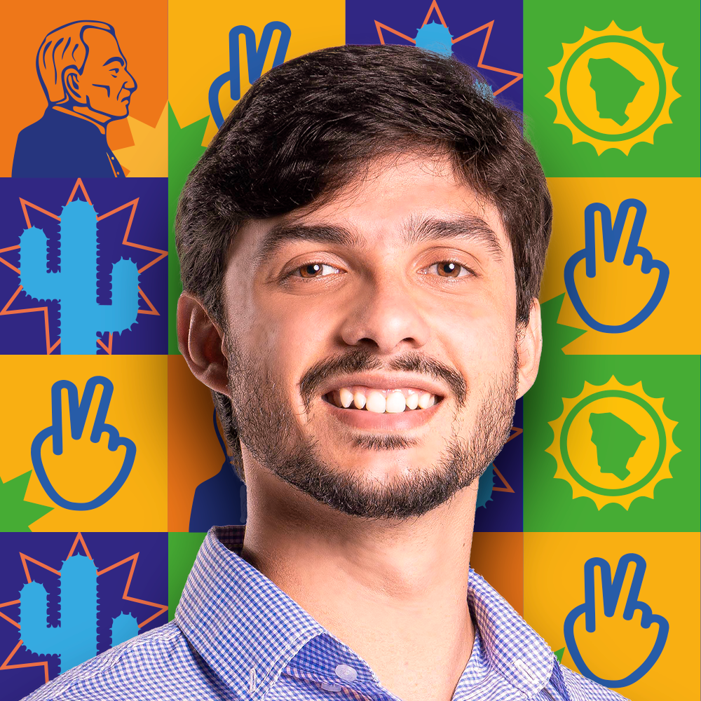 Vinicius Duarte sorrindo